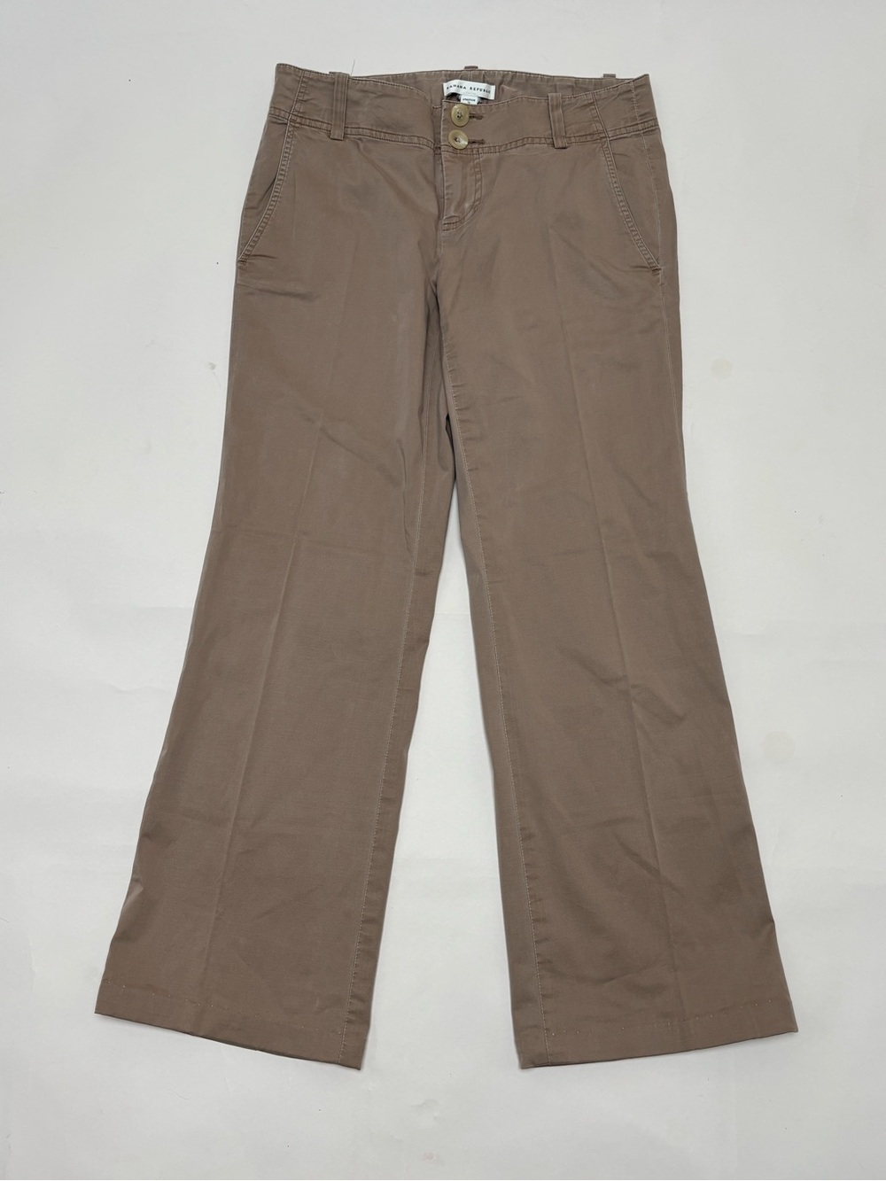 Banana Republic Women's Cotton Stretch Size 2 Khaki Pants